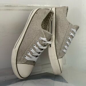 Falls Creek Gray and White Sneakers Classic Canvas Design